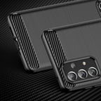 Carbon Case TPU dėklas Samsung Galaxy A73 – juodas -- Samsung Galaxy A73