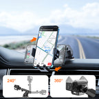 Joyroom automobilinis išmaniojo telefono laikiklis prietaisų skydeliui, juodas (JR-ZS283)