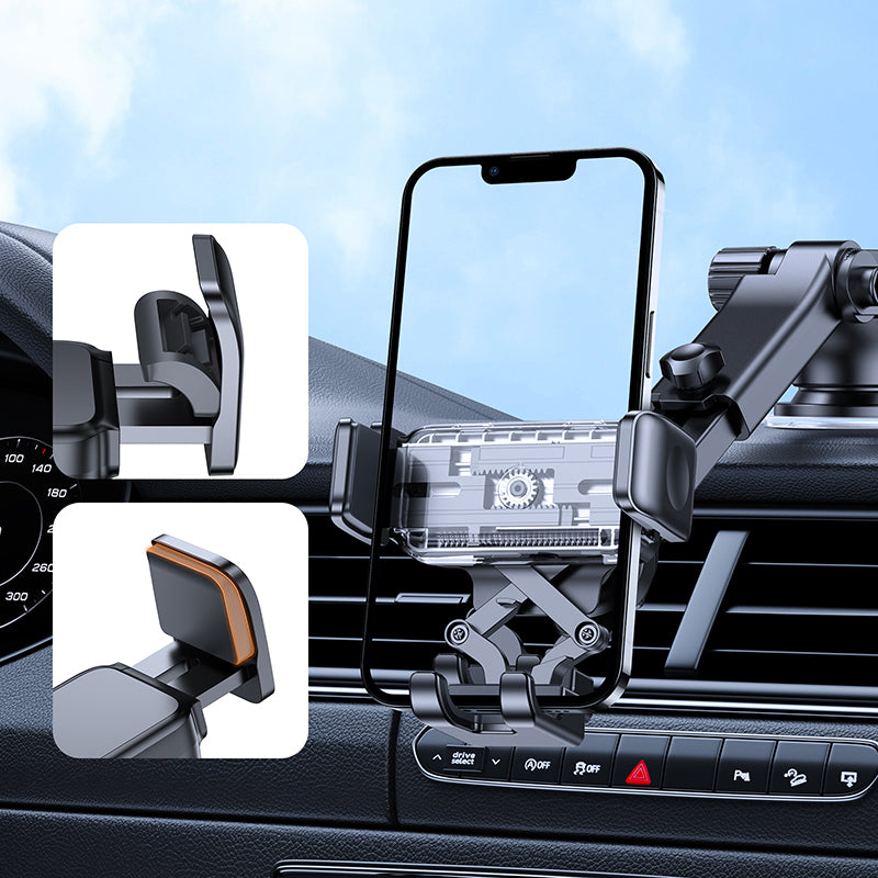 Joyroom automobilinis išmaniojo telefono laikiklis prietaisų skydeliui, juodas (JR-ZS283)