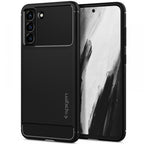 Spigen Rugged Armor dėklas Samsung Galaxy S21 FE – juodas -- Samsung Galaxy S21 FE