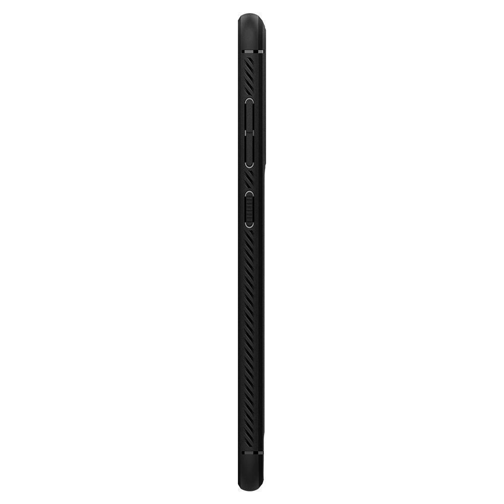 Spigen Rugged Armor dėklas Samsung Galaxy S21 FE – juodas -- Samsung Galaxy S21 FE