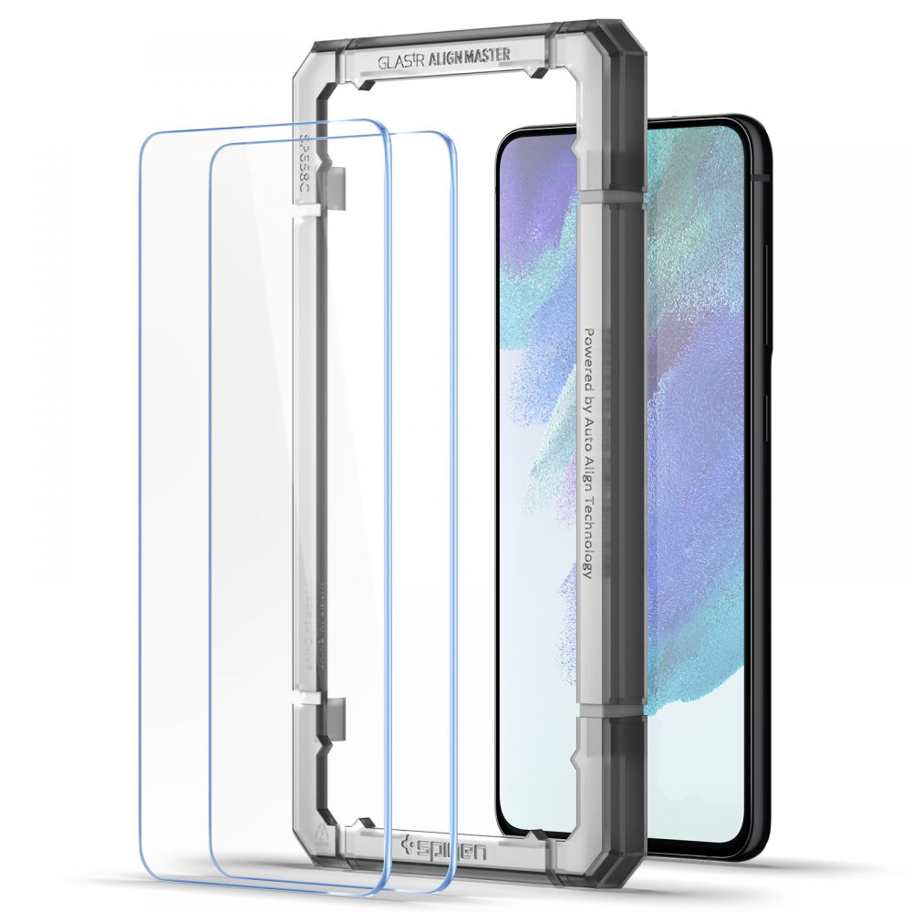Spigen grūdintas stiklas Samsung Galaxy S21 FE (2 vnt.) -- Samsung Galaxy S21 FE