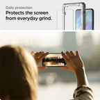 Spigen grūdintas stiklas Samsung Galaxy S21 FE (2 vnt.) -- Samsung Galaxy S21 FE