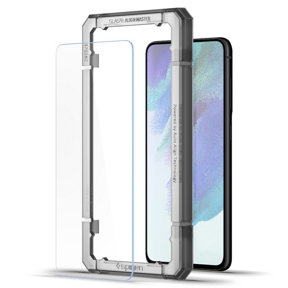 Spigen grūdintas stiklas Samsung Galaxy S21 FE (2 vnt.) -- Samsung Galaxy S21 FE