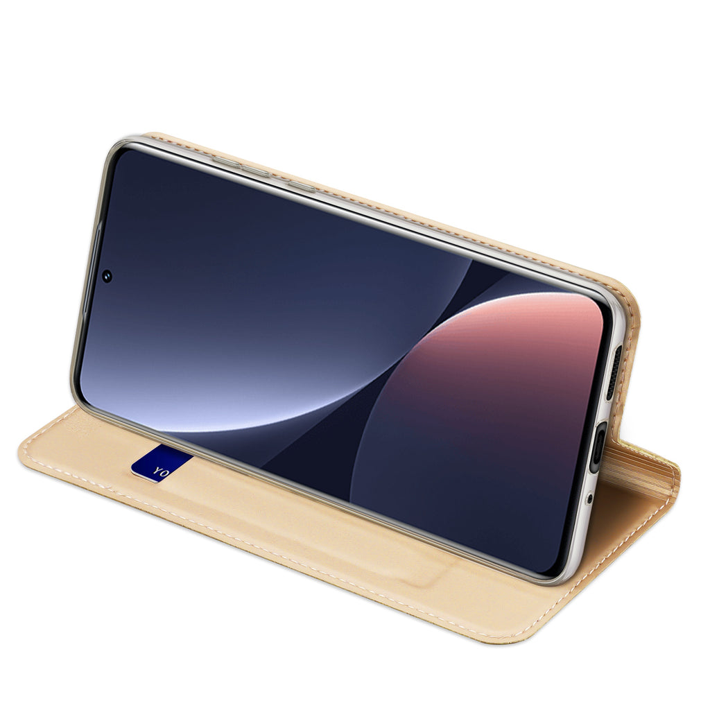 Dux Ducis Skin Pro dėklas Xiaomi 12 Pro – auksinis -- Xiaomi 12 Pro