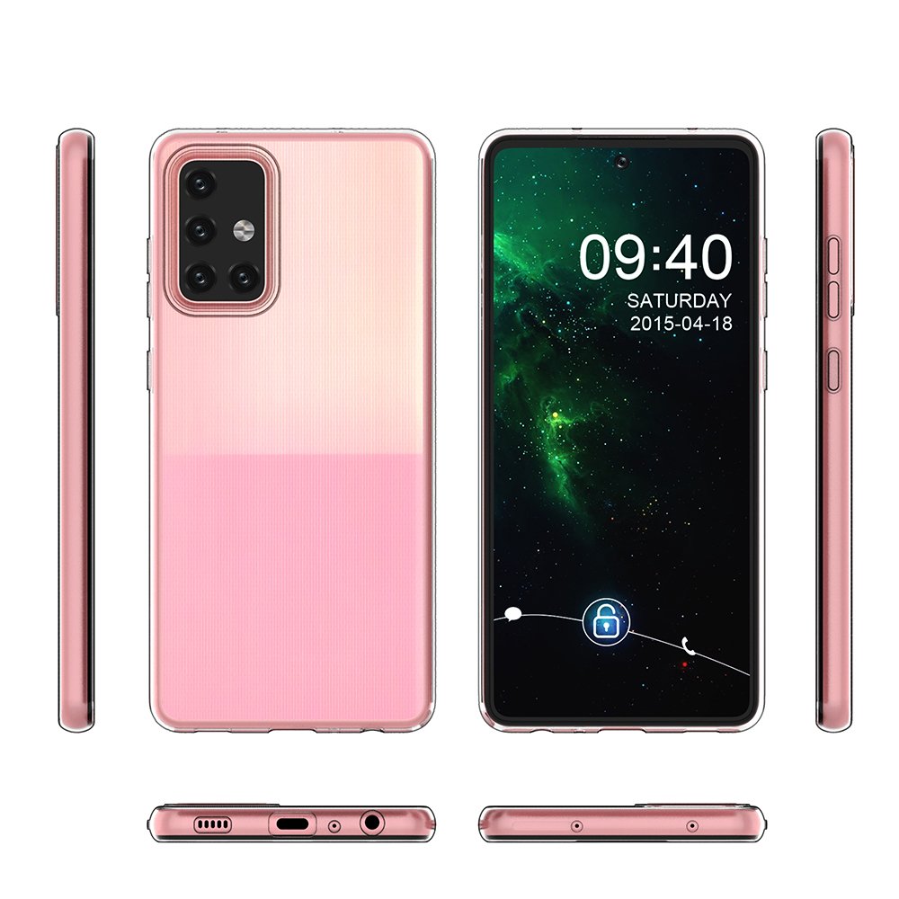 Skaidrus TPU gelinis dėklas Samsung Galaxy A73 – 0,5 mm -- Samsung Galaxy A73