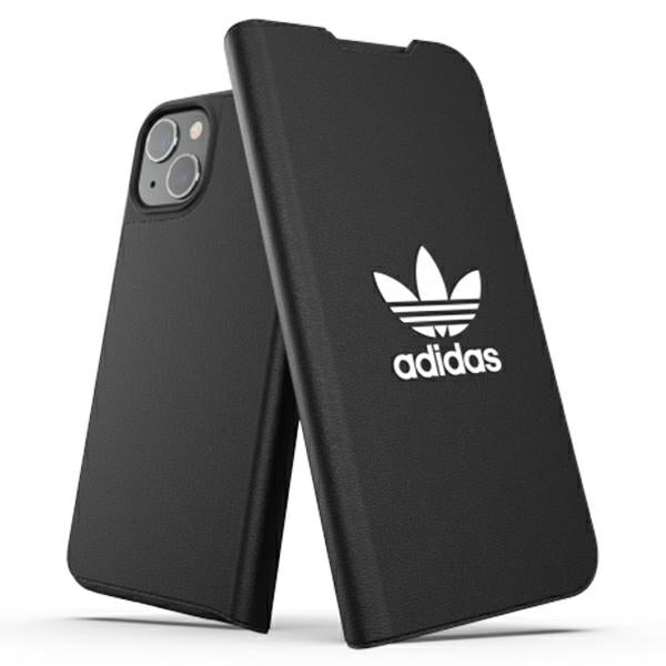 Adidas OR Booklet dėklas iPhone 13 – juodai baltas