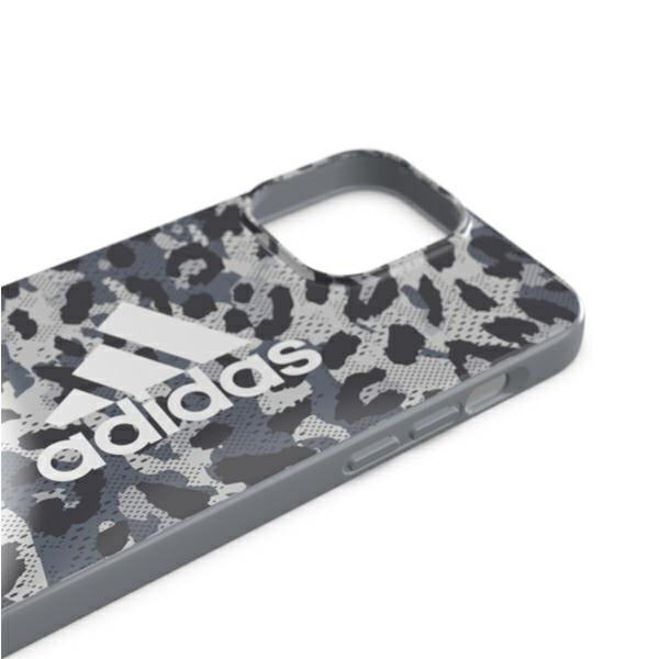 Adidas Leopard dėklas iPhone 13/13 Pro – pilkas