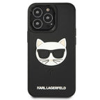 Karl Lagerfeld 3D Rubber Choupette dėklas iPhone 13/13 Pro – juodas