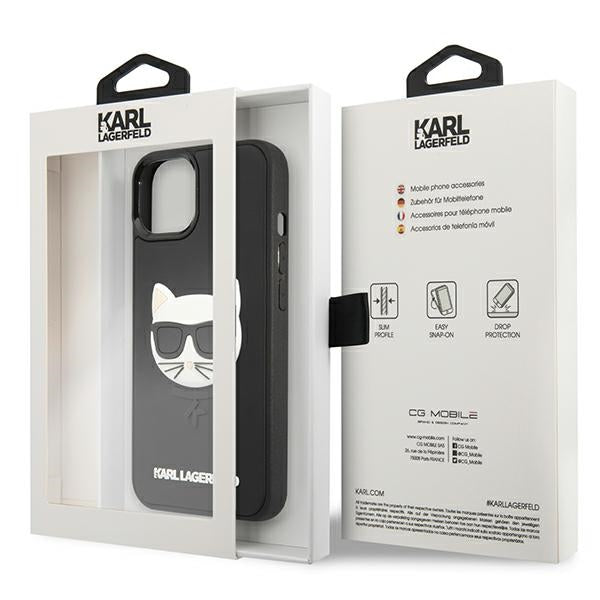 Karl Lagerfeld Ikonik 3D dėklas iPhone 13 mini – juodas