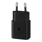 Samsung sieninis įkroviklis EP-T1510NBEGEU 15W PD USB-C AFC - juodas -- Samsung sieninis