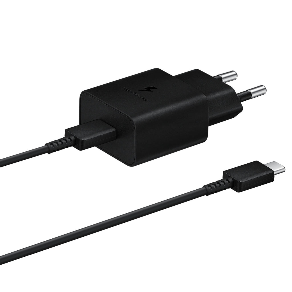 Samsung sieninis įkroviklis EP-T1510XBEGEU 15W PD USB-C AFC su USB-C laidu - juodas