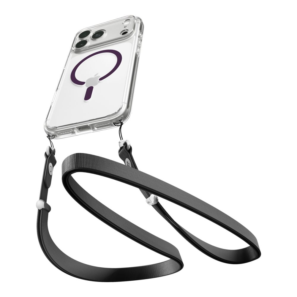 Dėklas Spigen Ultra Hybrid MagSafe iPhone 17 Pro / 18 Pro, skaidrus/bordo -- iPhone 17 Pro, iPhone 18 Pro