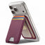 Piniginė ESR Classic RFID Magnetic Wallet Stand su MagSafe, tamsiai bordinė -- iPhone 17e, iPhone 17 Pro Max, iPhone 17...