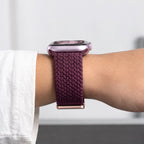 Dirželis Tech-Protect NylonMag Apple Watch 8 / 9 / 10 / 11 / 12 / SE / Ultra (44 / 45 / 46 / 49 mm), tamsiai bordo --...