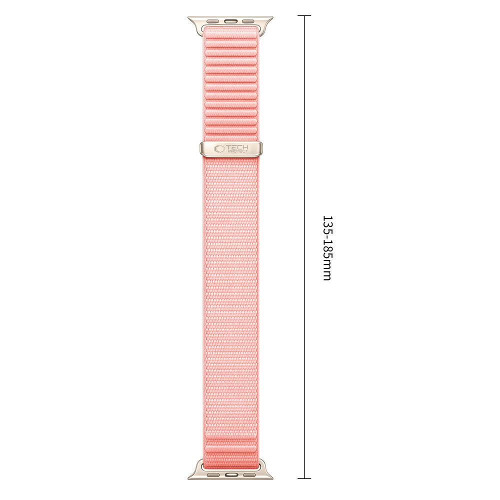 Dirželis Tech-Protect NylonLoop Apple Watch 8 / 9 / 10 / 11 / 12 / SE (40 / 41 / 42 mm), šviesiai rožinis -- Apple Watch...