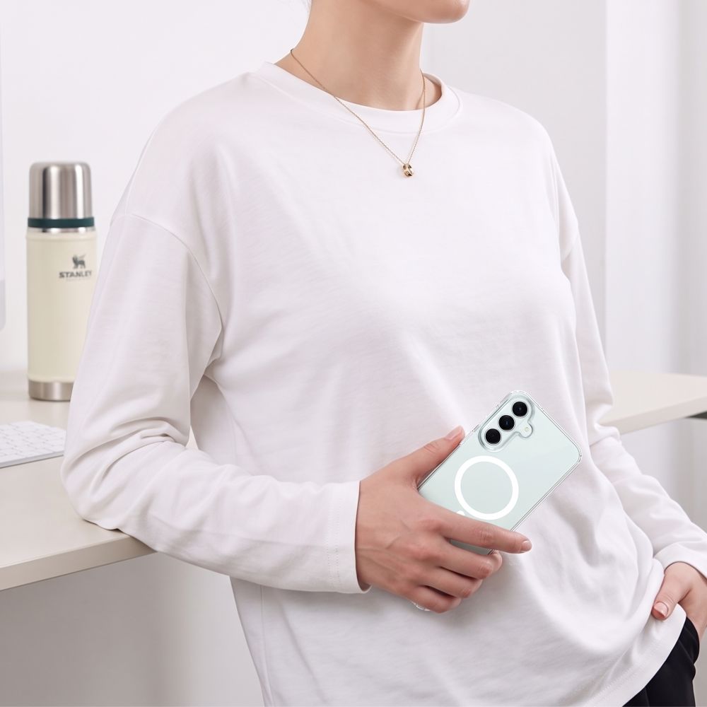 Dėklas Tech-Protect FlexAir Hybrid MagSafe Galaxy S26 FE, skaidrus -- Galaxy S26 FE