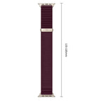 Dirželis Tech-Protect NylonLoop Apple Watch 8 / 9 / 10 / 11 / 12 / SE (40 / 41 / 42 mm), tamsiai bordinis -- Apple Watch...