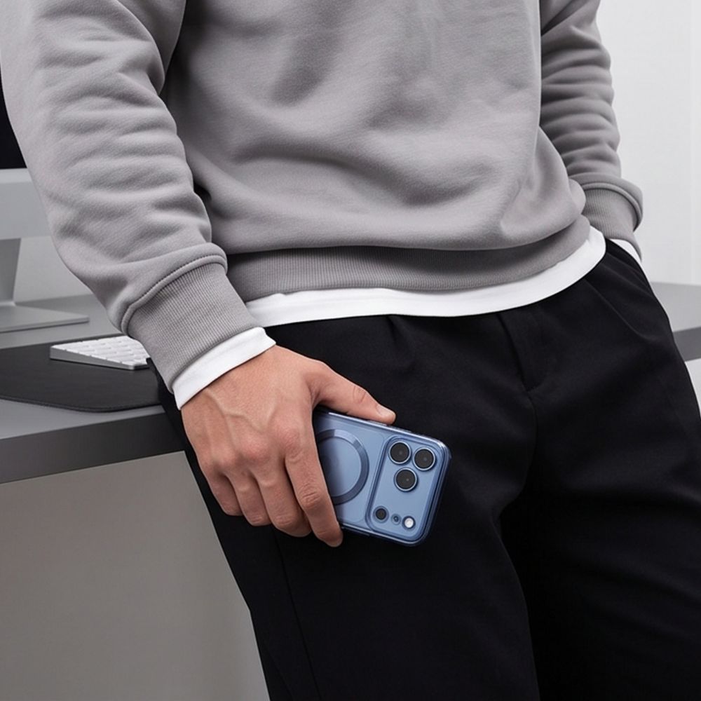 Dėklas Tech-Protect MagFlex MagSafe iPhone 17 Pro Max / 18 Pro Max, blizgus šviesiai mėlynas -- iPhone 17 Pro Max, iPhone...