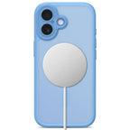 Dėklas Tech-Protect MagPeak MagSafe CC iPhone 17, Matte Mist Blue (matinis mėlynas) -- iPhone 17