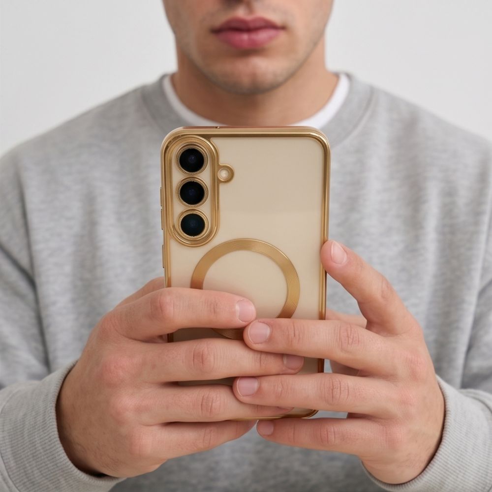 Dėklas Tech-Protect MagFlex MagSafe Galaxy S26 FE, blizgus auksinis -- Galaxy S26 FE