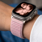 Dirželis Tech-Protect NylonLoop Apple Watch 8 / 9 / 10 / 11 / 12 / SE / Ultra (44 / 45 / 46 / 49 mm), rožinis -- Apple...