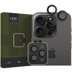Kameros apsauginis stiklas Hofi Camring Pro+ iPhone 15 Pro / 15 Pro Max, juodas -- iPhone 15 Pro, iPhone 15 Pro Max