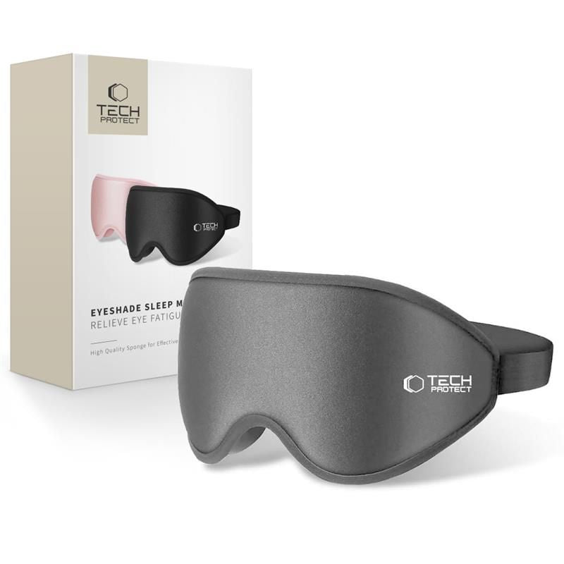 Miego kaukė Tech-Protect Eyeshade, pilka -- TECH-PROTECT//Akcesoria//Gadżety