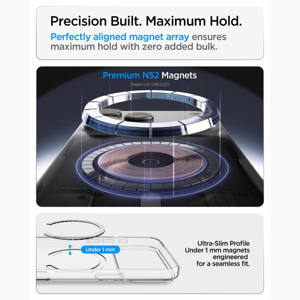 Dėklas Spigen Liquid Crystal MagSafe iPhone 17 Pro / 18 Pro, skaidrus -- iPhone 17 Pro, iPhone 18 Pro