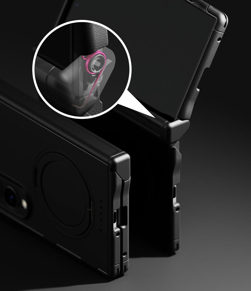 Dėklas Ringke Alles Magnetic MagSafe Galaxy Z Fold 8, juodas -- Galaxy Z Fold 8