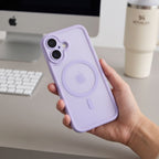 Dėklas Tech-Protect MagPeak MagSafe CC iPhone 17, matinis violetinis -- iPhone 17