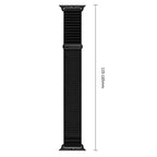 Dirželis Tech-Protect NylonLoop Apple Watch 8 / 9 / 10 / 11 / 12 / SE / Ultra (44 / 45 / 46 / 49 mm), juodas -- Apple...
