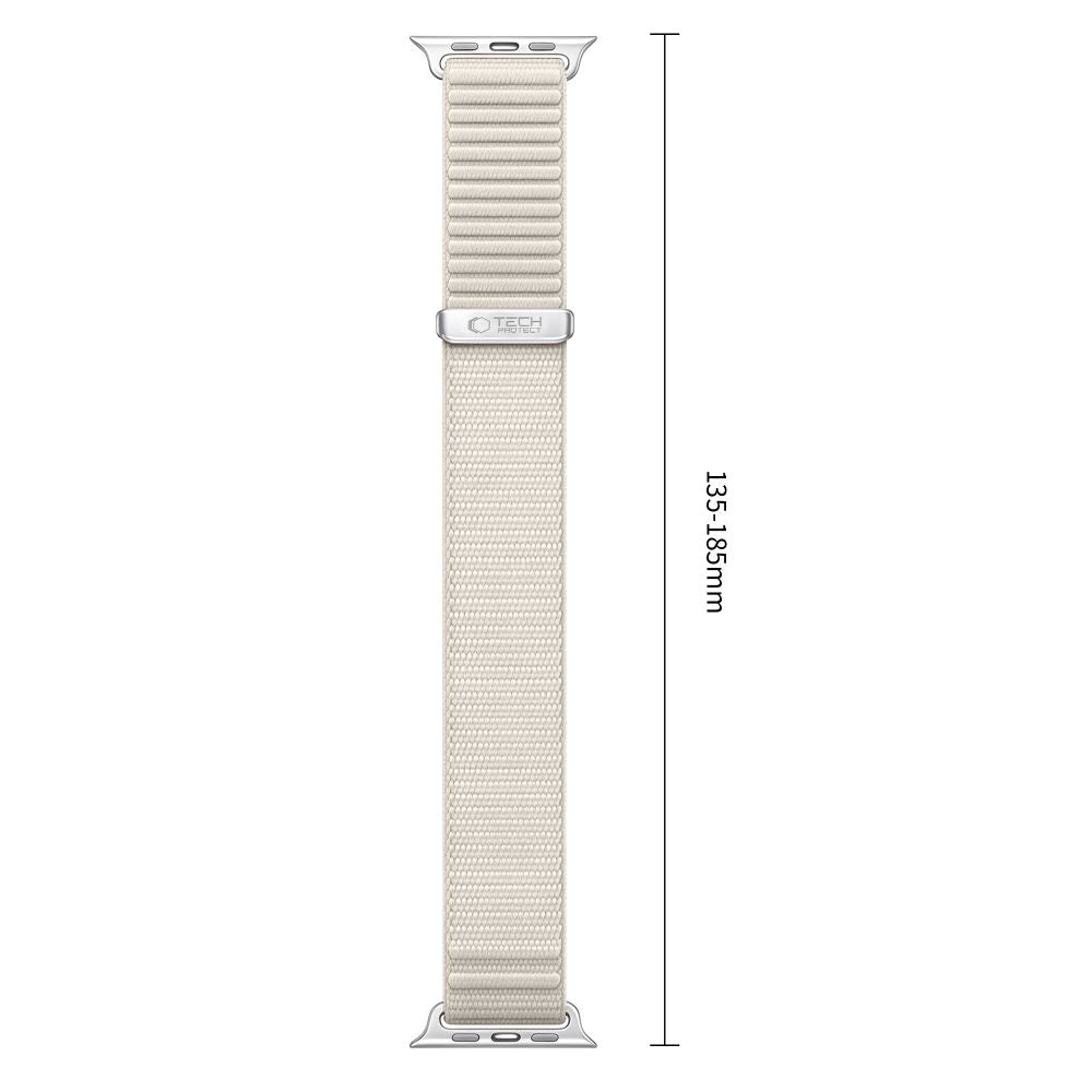 Dirželis Tech-Protect NylonLoop Apple Watch 8 / 9 / 10 / 11 / 12 / SE (40 / 41 / 42 mm), smėlio spalvos -- Apple Watch 8...