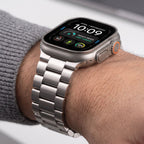 Dirželis Tech-Protect Stainless Apple Watch 8 / 9 / 10 / 11 / 12 / SE / Ultra (44 / 45 / 46 / 49 mm), sidabrinis -- Apple...
