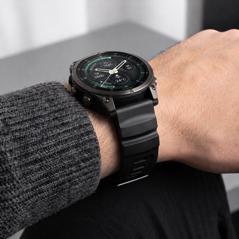 Dirželis Tech-Protect Motion Garmin Fenix 5X / 5X Plus / 6X / 6X Pro / 7X / 8 / 8 Pro / 9 / 9 Pro (47 mm), juodas --...
