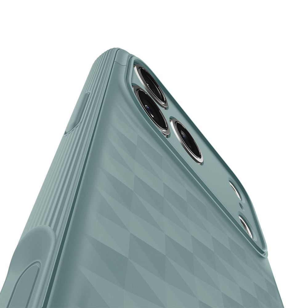 Dėklas Spigen Parallax "S" Mag MagSafe iPhone 17 Pro Max / 18 Pro Max, šalavijų žalias -- iPhone 17 Pro Max, iPhone 18...