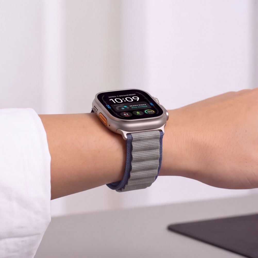 Dirželis Tech-Protect Nylon Pro Apple Watch 8 / 9 / 10 / 11 / 12 / SE / Ultra (44 / 45 / 46 / 49 mm), tamsiai mėlynas /...