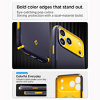 Dėklas Spigen Nano Pop Hybrid MagSafe iPhone 17 Pro / 18 Pro, tamsiai mėlynas/geltonas -- iPhone 17 Pro, iPhone 18 Pro