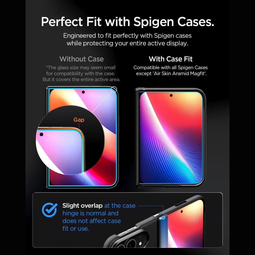 Apsauginis stiklas Spigen Glas.tR EZ Fit Pro iPhone Duo, skaidrus -- iPhone Duo