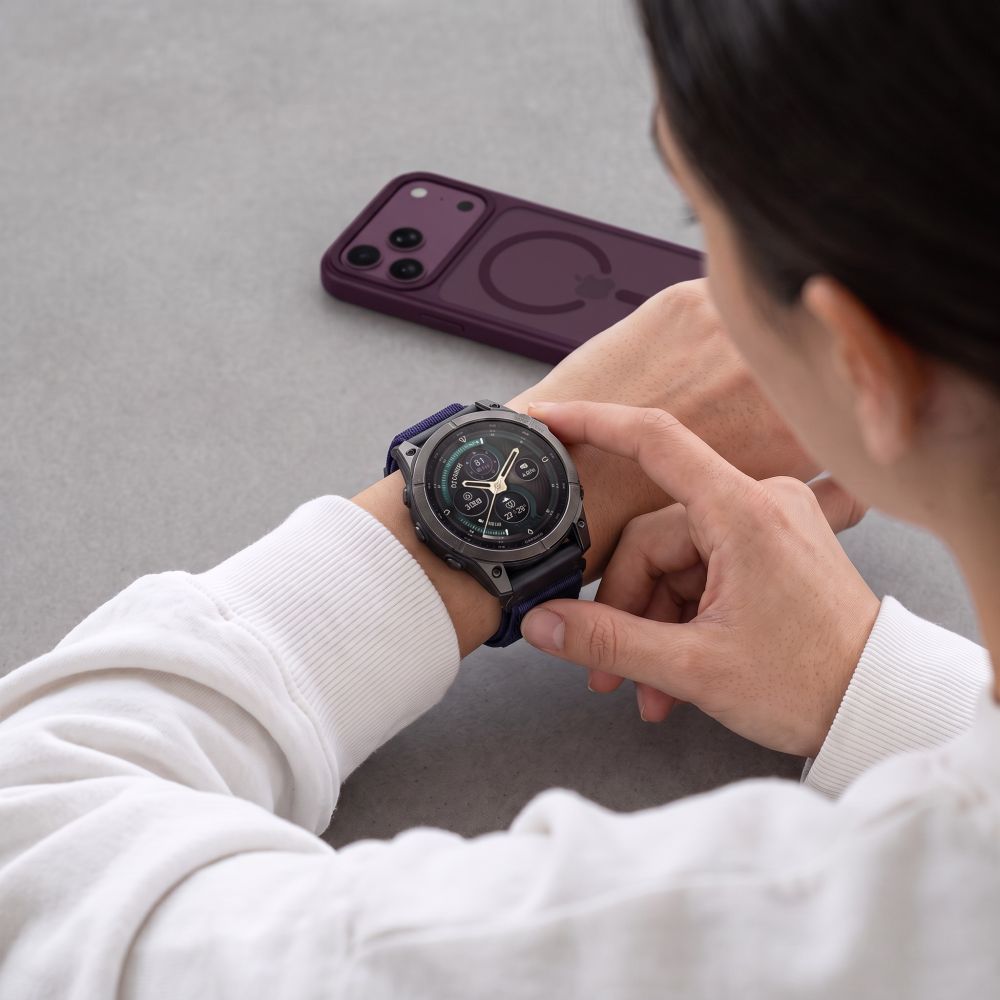 Dirželis Tech-Protect NylonLoop Garmin Fenix 5X / 5X Plus / 6X / 6X Pro / 7X / 8 / 8 Pro / 9 / 9 Pro (51 mm), tamsiai...