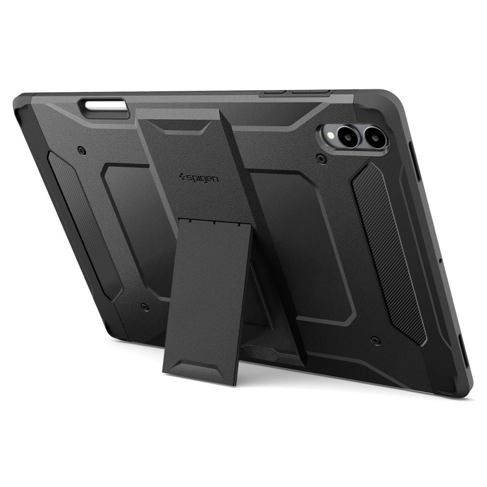 Dėklas Spigen Tough Armor Pro Galaxy Tab S11 Ultra / S12 Ultra 14.6, juodas -- Galaxy Tab S11 Ultra, Galaxy Tab S12 Ultra