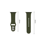 Dirželis Tech-Protect Silicone Apple Watch 8 / 9 / 10 / 11 / 12 / SE / Ultra (44 / 45 / 46 / 49 mm), alyvuogių žalias --...