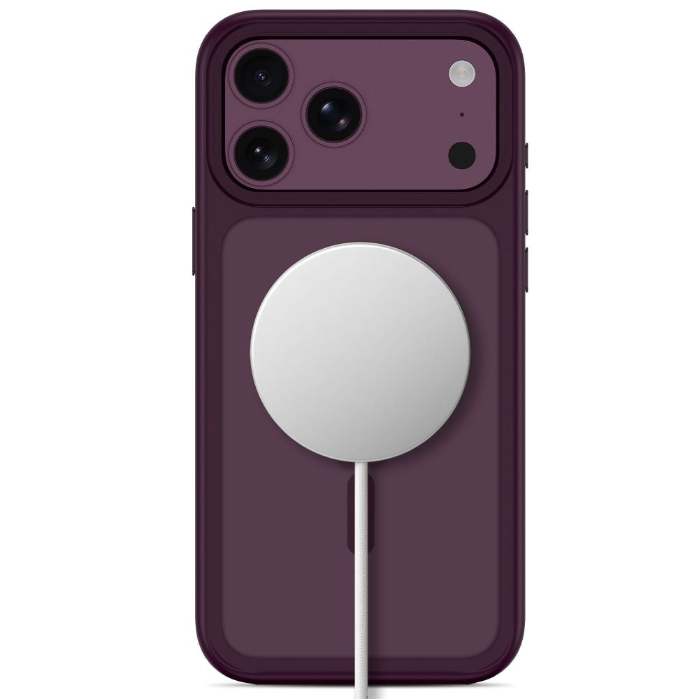 Dėklas Tech-Protect Magmat MagSafe CC iPhone 17 Pro / 18 Pro, matinis bordo -- iPhone 17 Pro, iPhone 18 Pro