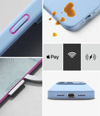 Dėklas Ringke Silicone Magnetic MagSafe iPhone 18 Pro Max, šviesiai mėlynas -- iPhone 18 Pro Max