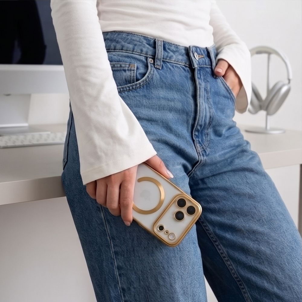 Dėklas Tech-Protect MagFlex MagSafe iPhone 17 Pro Max / 18 Pro Max, blizgus auksinis -- iPhone 17 Pro Max, iPhone 18 Pro Max