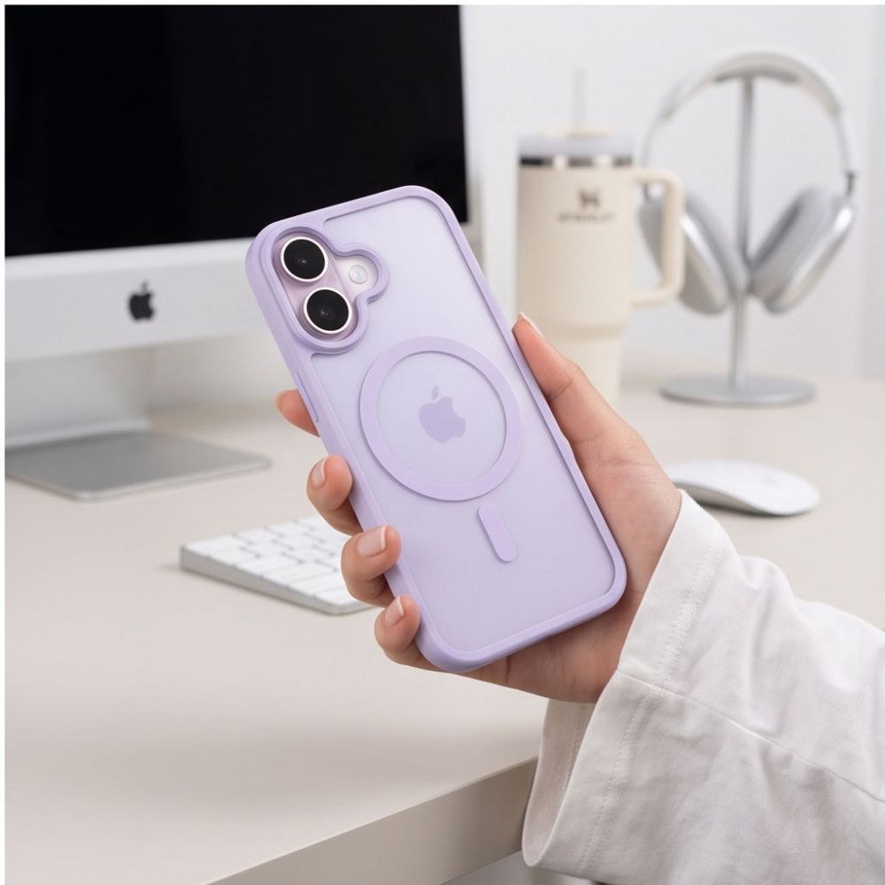 Dėklas Tech-Protect BasicMag MagSafe iPhone 17, matinis levandinis -- iPhone 17
