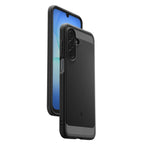 Dėklas Spigen Rugged Armor Samsung Galaxy A17 4G / 5G, matinis juodas -- Galaxy A17 4G, Galaxy A17 5G