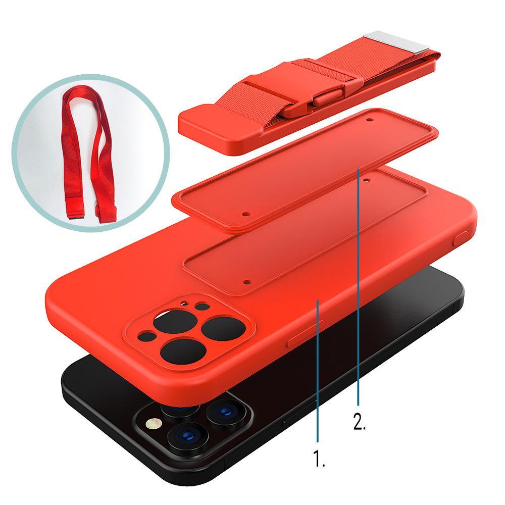 Rope Case dėklas su virvele Poco M4 Pro 5G – mėlynas -- Xiaomi Poco M4 Pro
