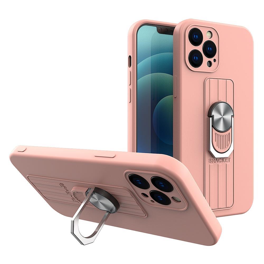 Silikoninis dėklas Ring Case Xiaomi Poco M4 Pro 5G – rožinis -- Xiaomi Poco M4 Pro