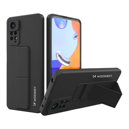 Wozinsky Kickstand dėklas Xiaomi Redmi Note 11 Pro – juodas -- Xiaomi Redmi Note 11 Pro